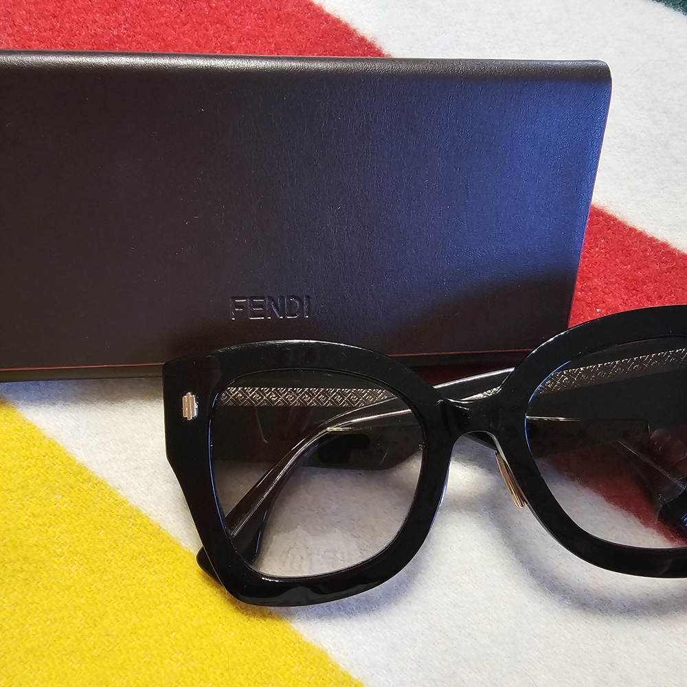 Fendi ROMA Glossy Black Sunglasses - Picture 7 of 14